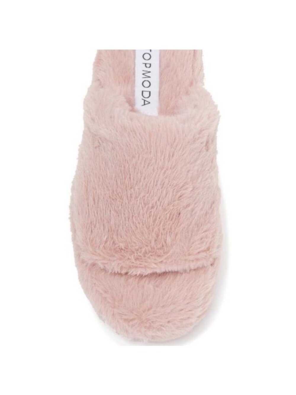 Top Moda Fuzzy Pink Slippers - Picture 5 of 9